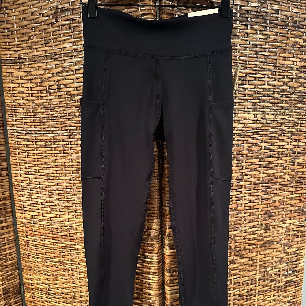 Aeropostale Girls Black High Rise Ankle Leggings